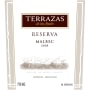 Terrazas de los Andes Reserva Malbec 2008 Front Label