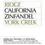 Ridge York Creek Zinfandel 2008 Front Label