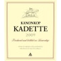Kanonkop Kadette Cape Blend 2009 Front Label