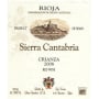 Sierra Cantabria Crianza 2008 Front Label