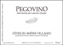 Domaine Pegau Pegovino 2009 Front Label