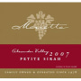 Marietta Cellars Petite Sirah 2007 Front Label