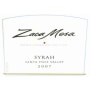 Zaca Mesa Santa Ynez Valley Syrah 2007 Front Label