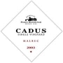 Nieto Senetiner Cadus Malbec 2003 Front Label