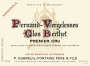 Domaine Dubreuil-Fontaine Pernand-Vergelesses Clos Berthet Premier Cru 2014 Front Label
