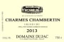 Domaine Dujac Charmes Chambertin Grand Cru 2013 Front Label