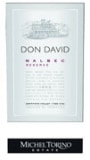 El Esteco Don David Malbec Reserve 2008 Front Label
