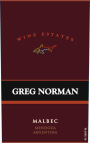 Greg Norman Estates Malbec 2010 Front Label
