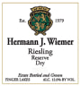 Hermann J. Wiemer Dry Reserve Riesling 2008 Front Label