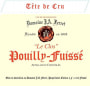 Domaine Ferret Pouilly-Fuisse Le Clos Tetes de Crus 2012 Front Label