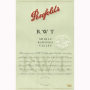 Penfolds RWT Shiraz 2007 Front Label