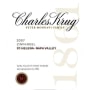 Charles Krug St. Helena-Napa Valley Zinfandel 2007 Front Label