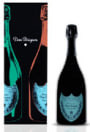 Dom Perignon Vintage Andy Warhol Blue Label 2002 Front Label