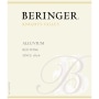 Beringer Knights Valley Alluvium Red 2007 Front Label