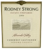 Rodney Strong Alexander Valley Estate Cabernet Sauvignon 2008 Front Label