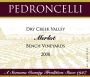 Pedroncelli Bench Vineyards Merlot 2008 Front Label