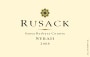 Rusack Santa Barbara Syrah 2008 Front Label