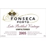 Fonseca Late Bottled Vintage 2005 Front Label