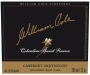 William Cole Columbine Reserve Cabernet Sauvignon 2008 Front Label