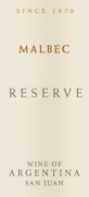 Graffigna Centenario Reserve Malbec 2008 Front Label