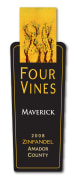 Four Vines The Maverick Zinfandel 2008 Front Label