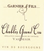 Garnier et Fils Chablis Vaudesir Grand  Cru 2013 Front Label