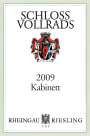 Schloss Vollrads Rheingau Riesling Kabinett 2009 Front Label