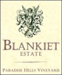 Blankiet Estate  Paradise Hills Vineyard Proprietary Red 2006 Front Label