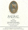 Sausal Winery Family Old Vine Estate Zinfandel 2008 Front Label