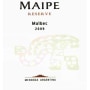 Maipe Reserve Malbec 2009 Front Label