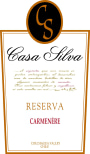Casa Silva Reserva Carmenere 2009 Front Label