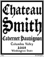 Charles Smith Wines Chateau Smith Cabernet Sauvignon 2008 Front Label