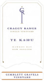 Craggy Range Winery Te Kahu Gimblett Gravels Vineyard 2009 Front Label