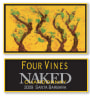 Four Vines Santa Barbara Naked Chardonnay 2009 Front Label
