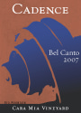 Cadence Red Mountain Bel Canto 2007 Front Label