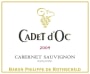 Baron Philippe de Rothschild Cadet d'Oc Cabernet Sauvignon 2009 Front Label