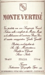 Montevertine Rosso di Toscana 2006 Front Label