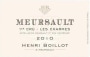 Domaine Henri Boillot Meursault Les Charmes Premier Cru 2010 Front Label