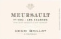 Domaine Henri Boillot Meursault Les Charmes Premier Cru 2011 Front Label