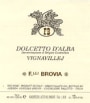Brovia Dolcetto d'Alba Vignavillej 2008 Front Label