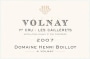 Domaine Henri Boillot Volnay Les Caillerets Premier Cru 2007 Front Label