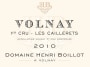 Domaine Henri Boillot Volnay Les Caillerets Premier Cru 2010 Front Label