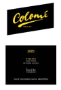 Bodega Colome Reserva Malbec 2005 Front Label