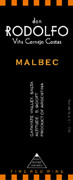 Don Rodolfo Malbec 2009 Front Label