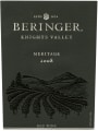 Beringer Knights Valley Meritage 2008 Front Label