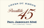 Jaboulet Cotes du Rhone Parallele 45 Rouge 2008 Front Label