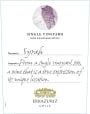 Errazuriz Single Vineyard Syrah 2008 Front Label