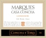 Concha y Toro Marques de Casa Concha Carmenere 2009 Front Label