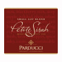 Parducci Petite Sirah 2008 Front Label