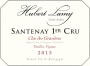 Hubert Lamy Santenay Clos des Gravieres Premier Cru Vieilles Vignes 2013 Front Label